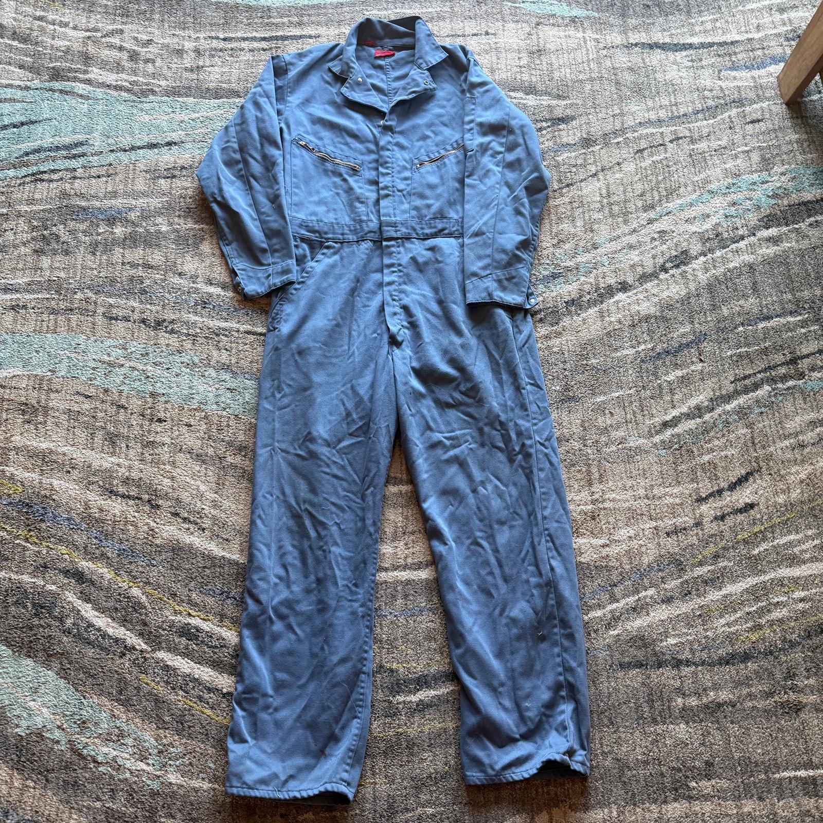 Men's Vintage 1960's Dickies Pale Blue Work Coveralls Bibs