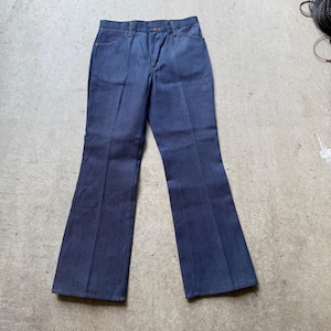 Men&#39;s Vintage 70&#39;s Maverick Dark Blue Denim Bell Bottoms Flared Jeans Sz 32 x 31