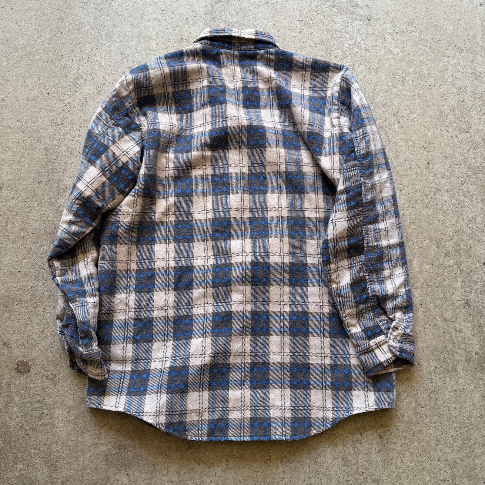 Vintage 90's Oshkosh B'gosh Blue Thermal Lined Flannel Long Sleeve