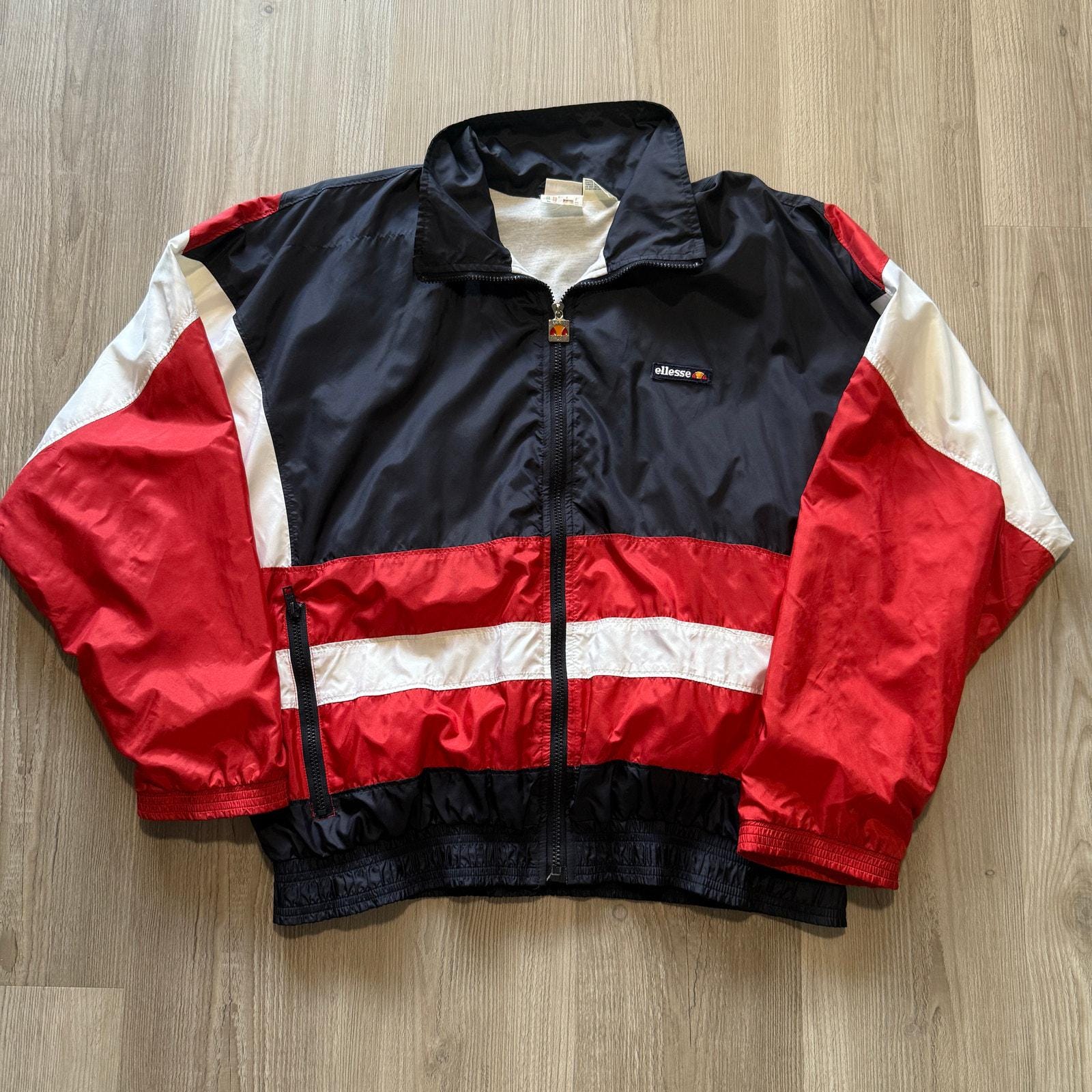 Ellesse Trainingsjacke Ellesse Jacke Rot Herren Herren Vintage