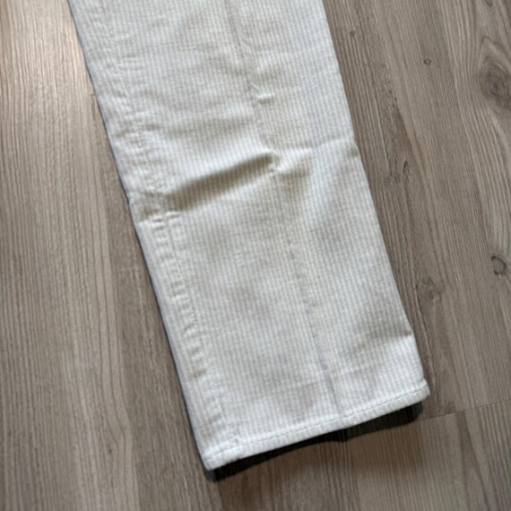 Women's Vintage 70's Ms. Lee White Cords Corduroy… - image 7