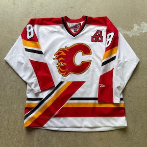 Vintage Pro Player Valeri Bure Calgary Flames Authentic NHL Hockey Jersey Sz XL