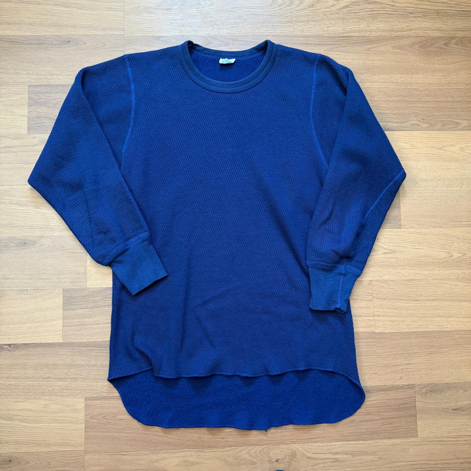 Men's Vintage 80's Arctex Long John's Navy Blue Thermal Long