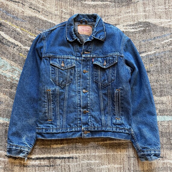 80er Jahre Levis Jeansjacke Herren Mit Fell Herren Vintage 90er