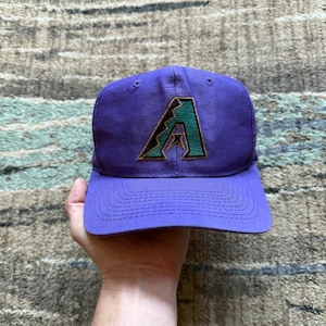 Vintage 90&#39;s Arizona Diamondbacks Purple Baseball Adjustable Snapback Hat Cap
