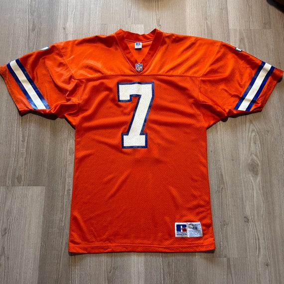 Vintage Russell Athletic John Elway Denver Bronco… - image 1