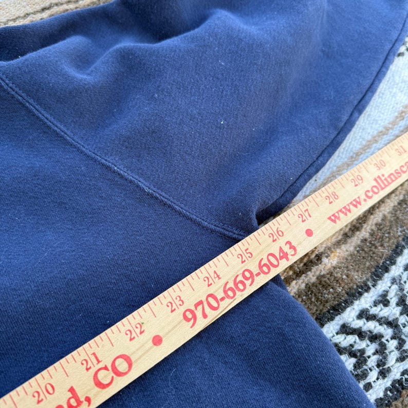 Men's Vintage 90's Nike Essential Navy Blue Crewneck Pullover Sweatshirt Sz XL image 7