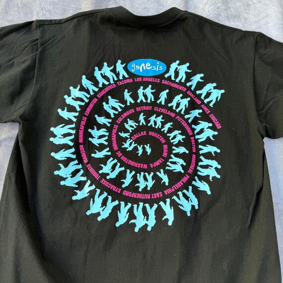 Vintage 1992 Genesis We Can't Dance World Tour Black Spiral Band