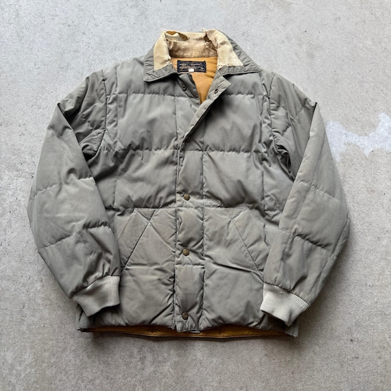 【レア】80’s Eddie Bauer Snap-jac  DOWN 80'S EDDIE BAUER Snap Jac Down Jacket BEIGE 80年代 エディバウアー