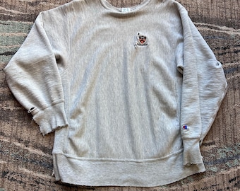 Felpa girocollo vintage anni '80 Champion Reverse Weave Princeton Tigers taglia L