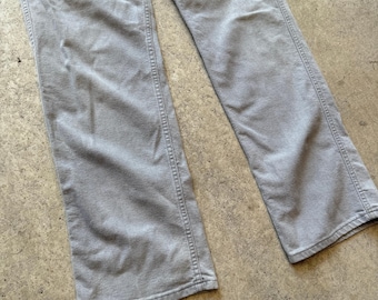 Men's Vintage 80's Levi's Action Jeans Gray Silver Soft Denim