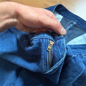 Vintage Wrangler jaren 90 dames Wrangler hoog getailleerde donkerblauwe denim westernjeans 30 x 32 afbeelding 3