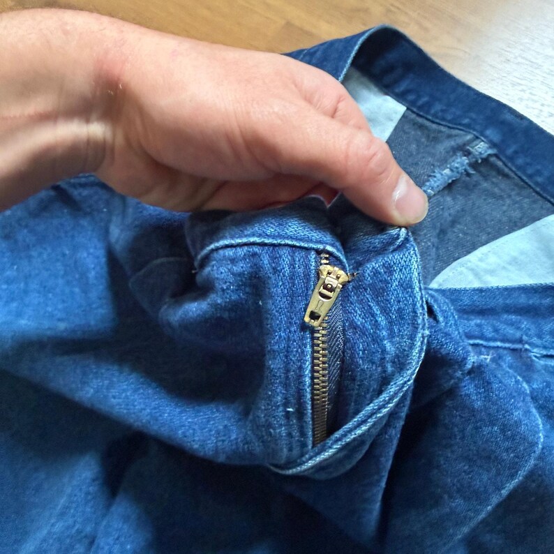 Vintage Wrangler jaren 90 dames Wrangler hoog getailleerde donkerblauwe denim westernjeans 30 x 32 afbeelding 3