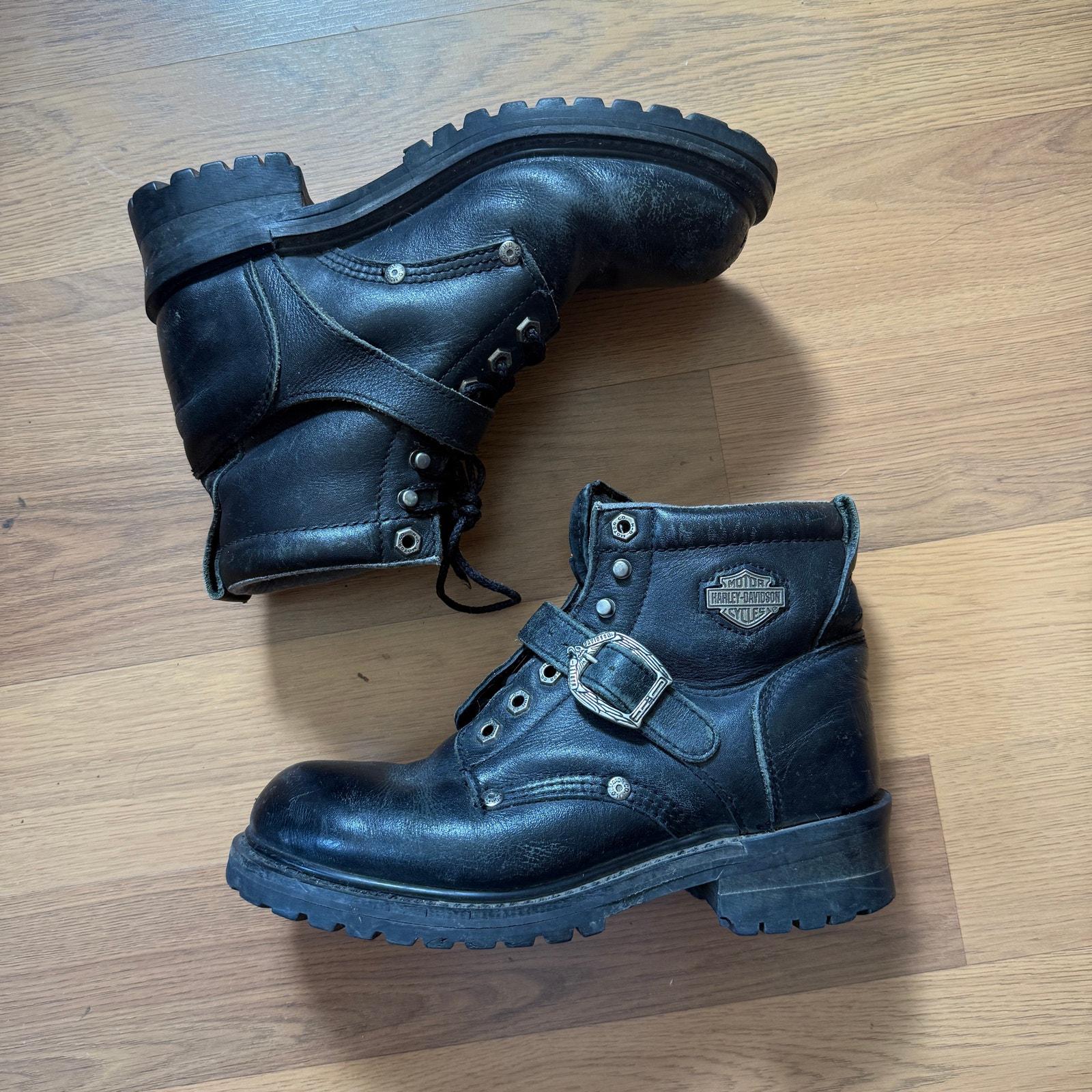 Tommy Hilfiger Men\'s Black 8.5M Leather Ankle Boots Vibram Steel Toe Italy Made Tommy Hilfiger GORE-TEX  main image 2
