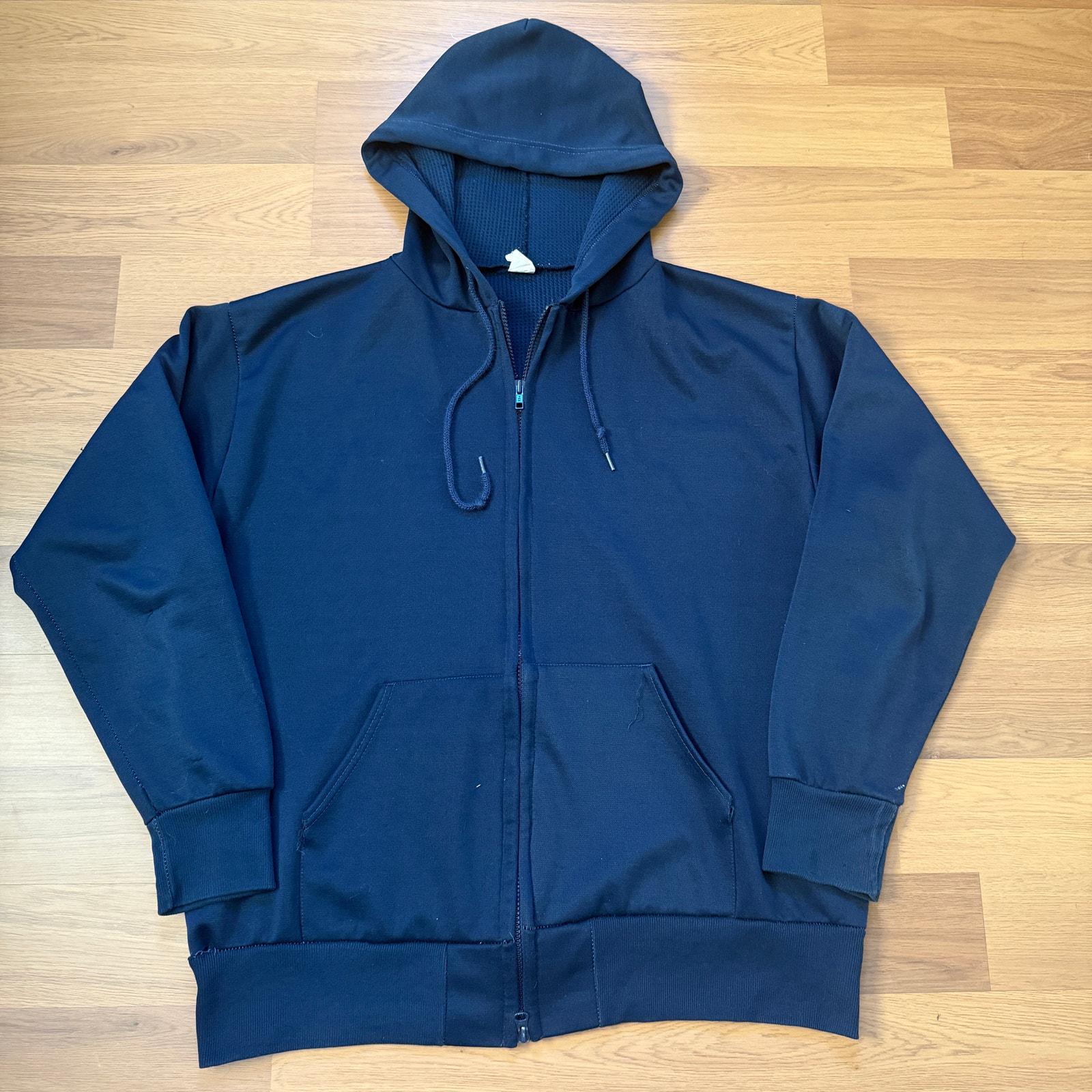 トップス Vintage Zip Sweat Hoodie 2 NAVY Drop Shoulder Zip Hoodie - Vintage Navy
