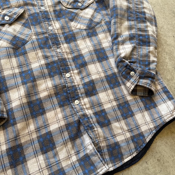 Vintage 90's Oshkosh B'gosh Blue Thermal Lined Flannel Long Sleeve