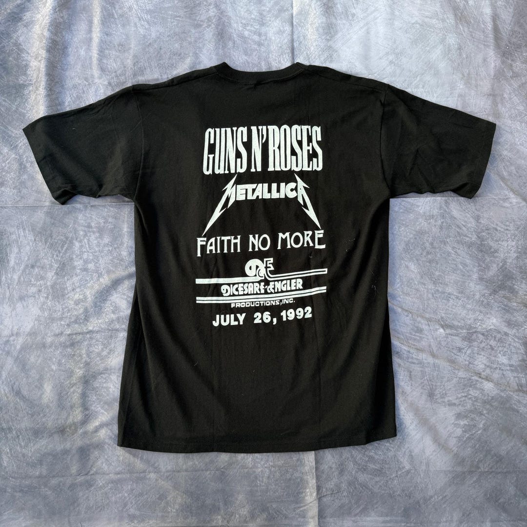 Vintage 1992 Guns N' Roses Metallica Faith No More Concert Tour