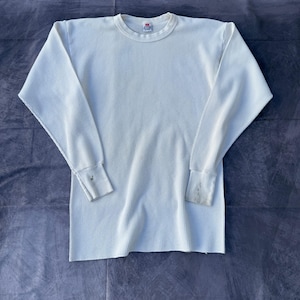 Men's Vintage 80's Hanes White Waffle Knit Thermal Long John's