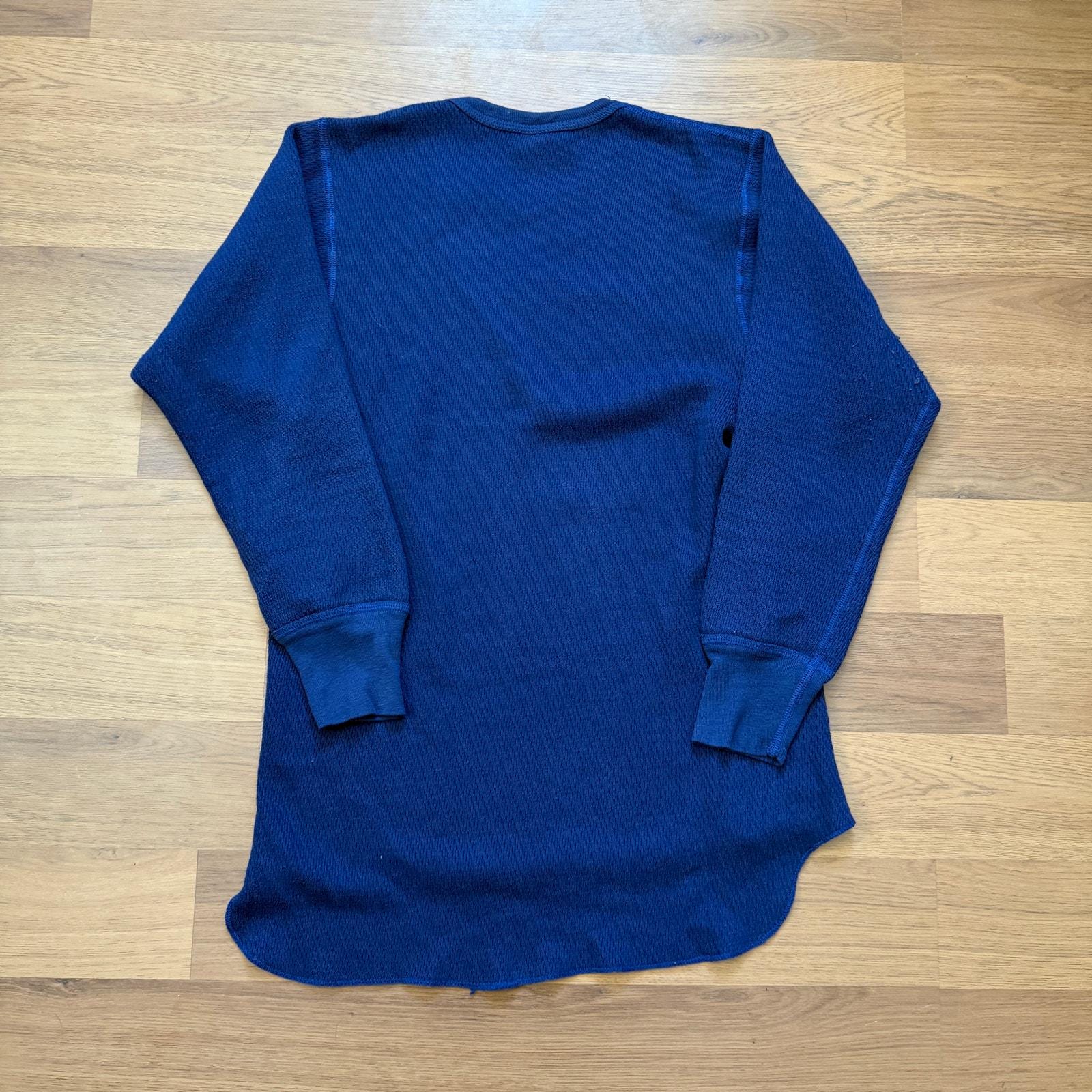 Men's Vintage 80's Arctex Long John's Navy Blue Thermal Long