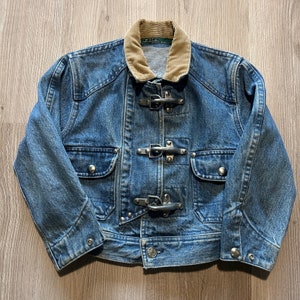 【Lauren JEANS CO】Denim Fireman jacket Lauren Jeans Co Ralph Lauren Firefighter Denim Jacket - 5 Star Vintage