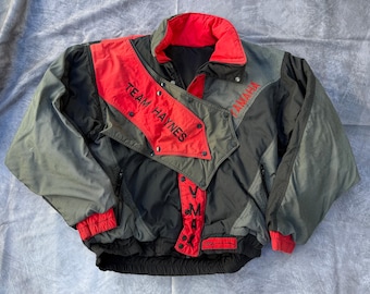 Vintage YAMAHA Team Yamaha Racing Sports Orange Jacket Size L Made