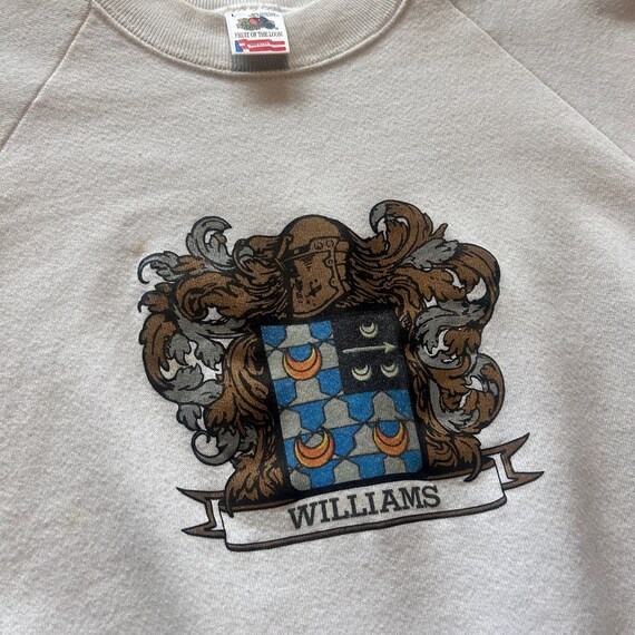 Vintage 80’s Williams Family Crest England White … - image 2