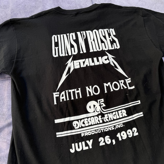 Vintage 1992 Guns N' Roses Metallica Faith No More Concert Tour
