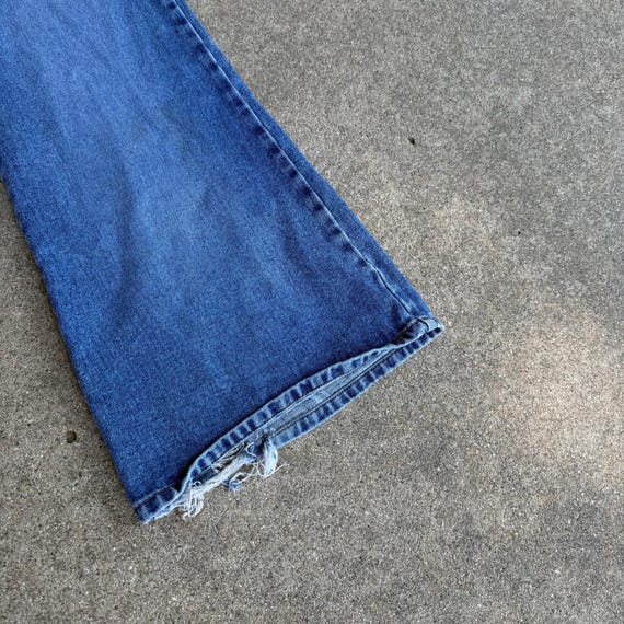 Women's Vintage Y2k Zana-di Midwash Blue Denim Flare Bell Bottoms