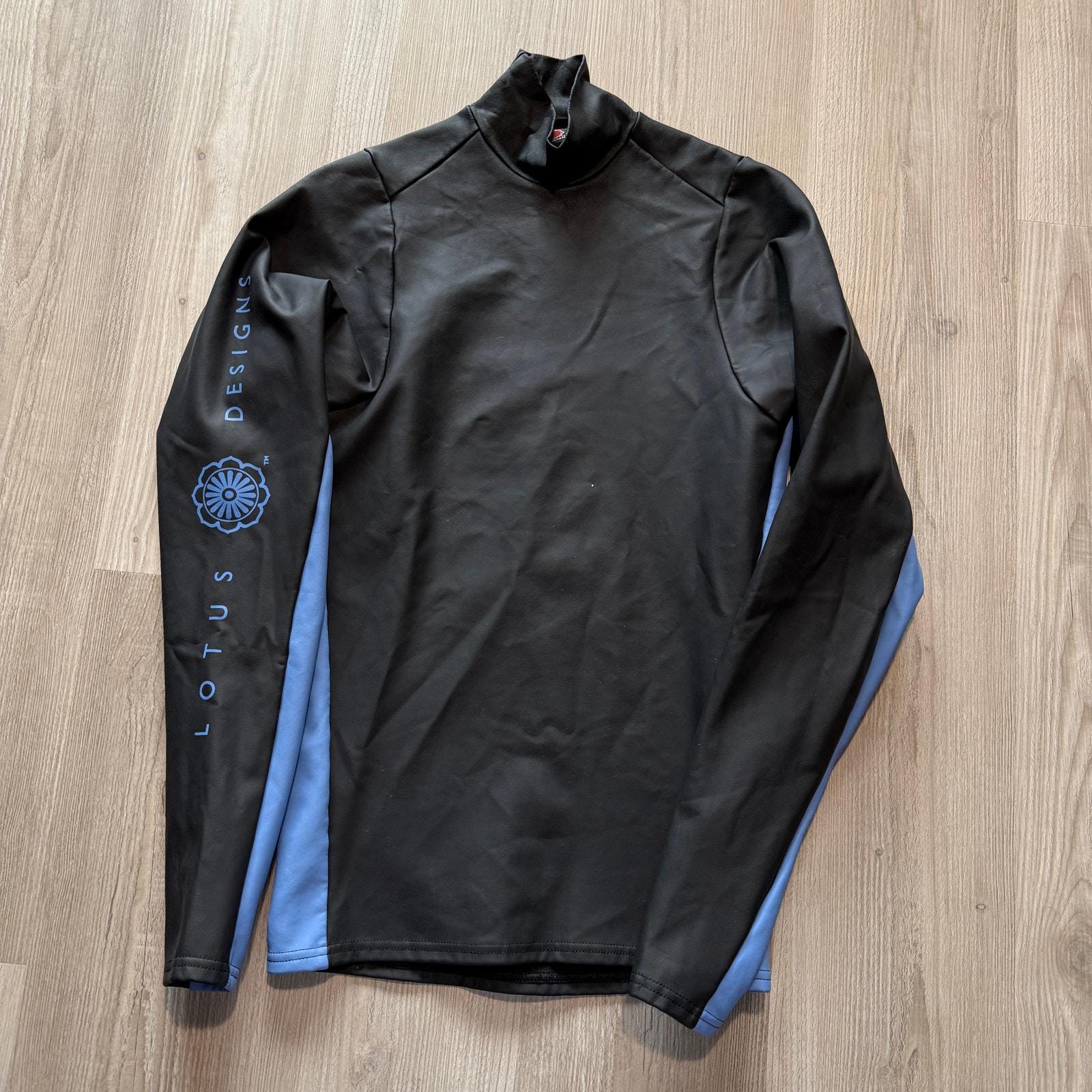Men's Vintage Patagonia Lotus Designs Black Blue Kayak