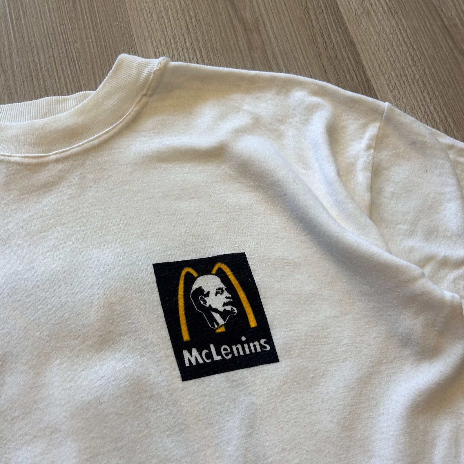 Vintage 90's Mclenin's Mcdonalds Soviet Union Vladimir Parody Tee