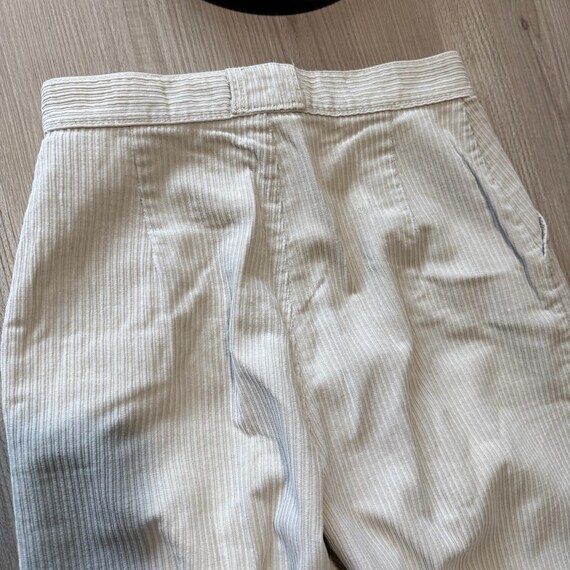 Women's Vintage 70's Ms. Lee White Cords Corduroy… - image 2