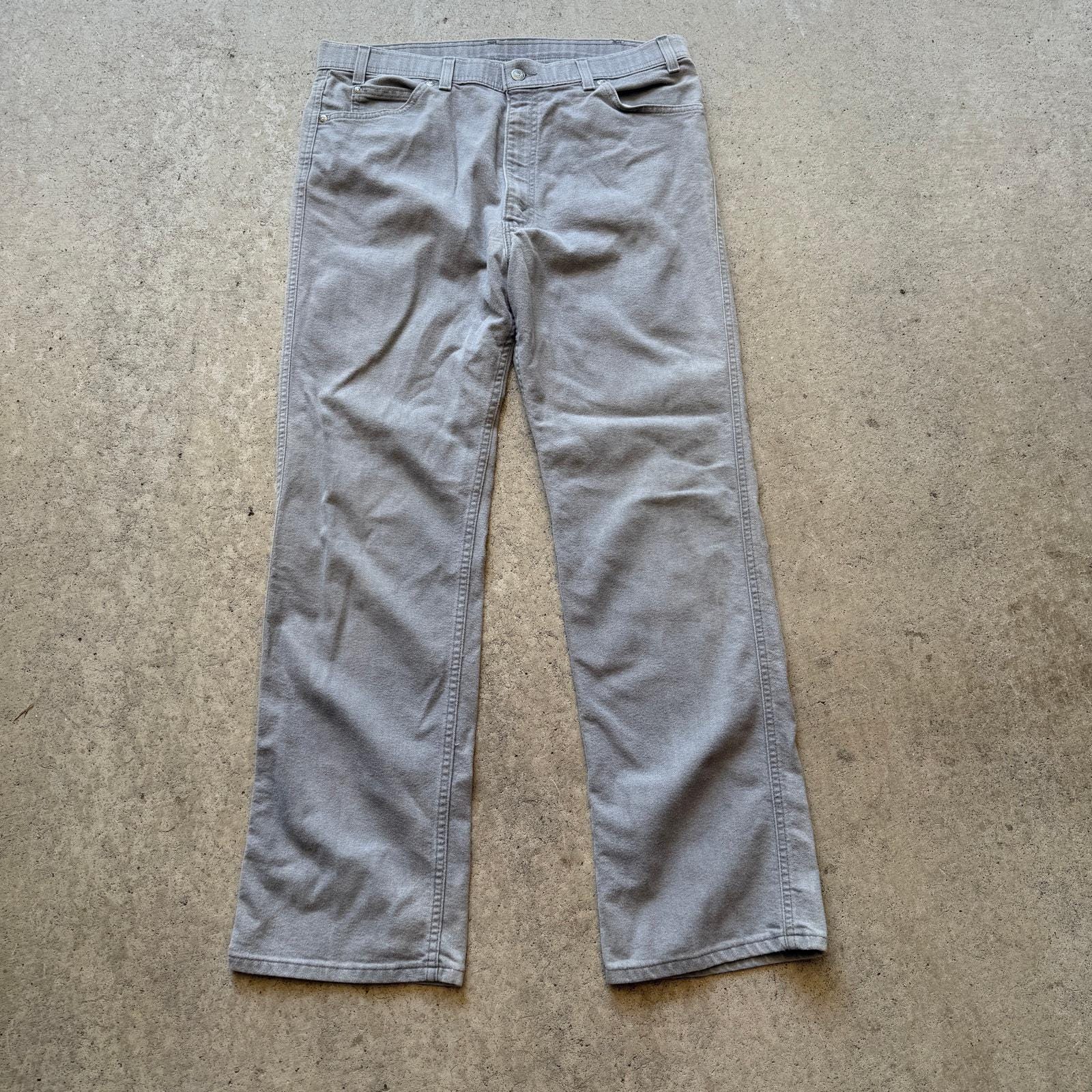 パンツ [VVVIN ] Vintage Gray Denim Pants 32 Men's Vintage 80's Levi's Action Jeans Gray Silver Soft Denim