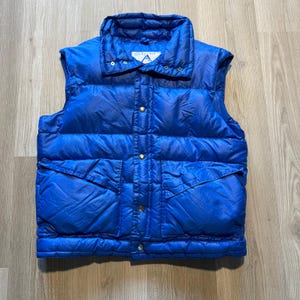 Men's Vintage 70's Holubar Boulder Blue Goose Down Nuptse Puffer