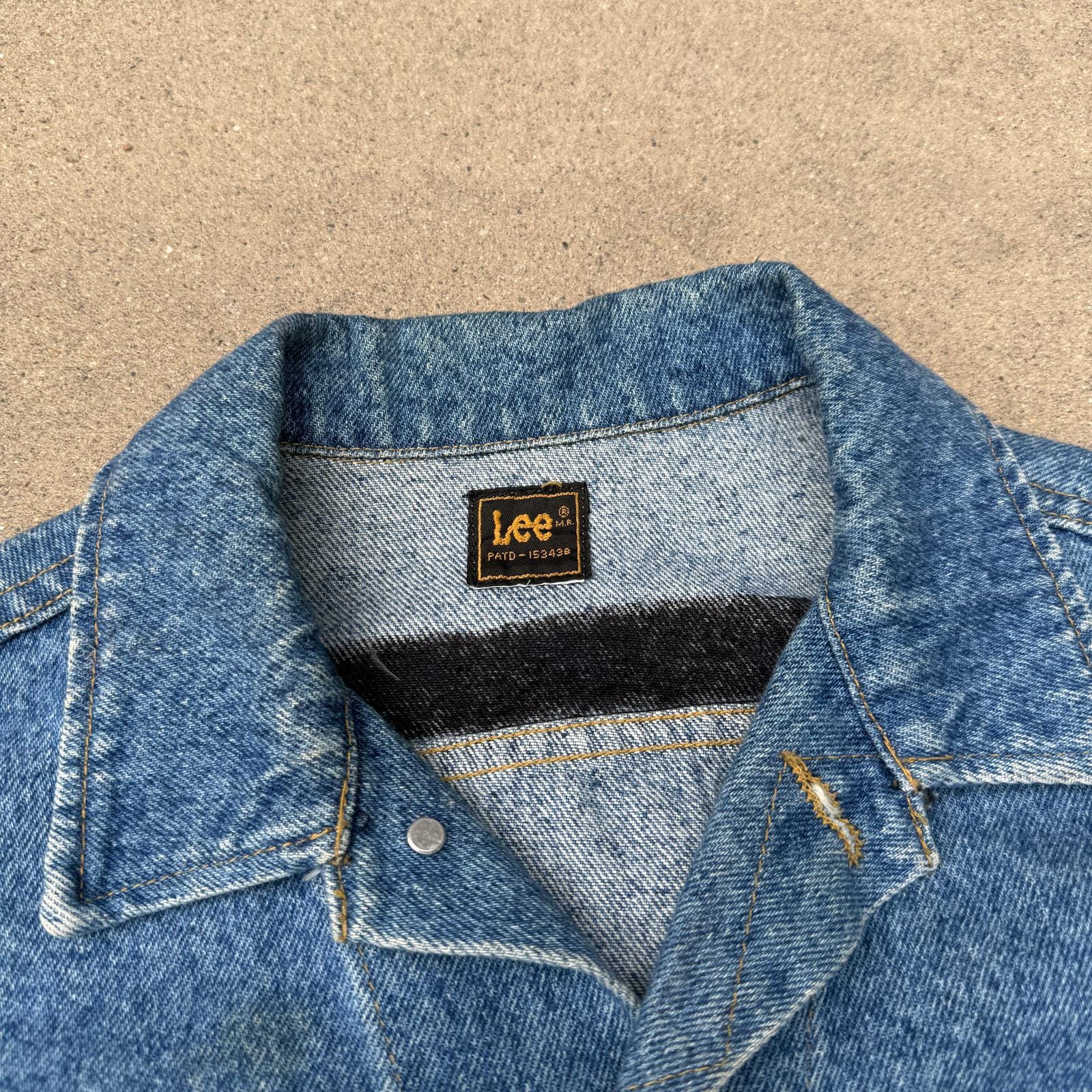 Men's Vintage 90's Lee Riders Western Dark Blue Denim Jean Trucker