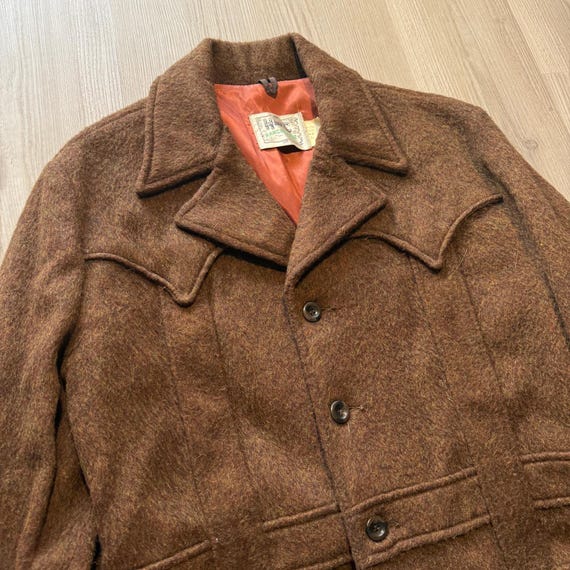 Men's Vintage 1950's H Bar C Ranchwear Brown Wool Cowboy Western