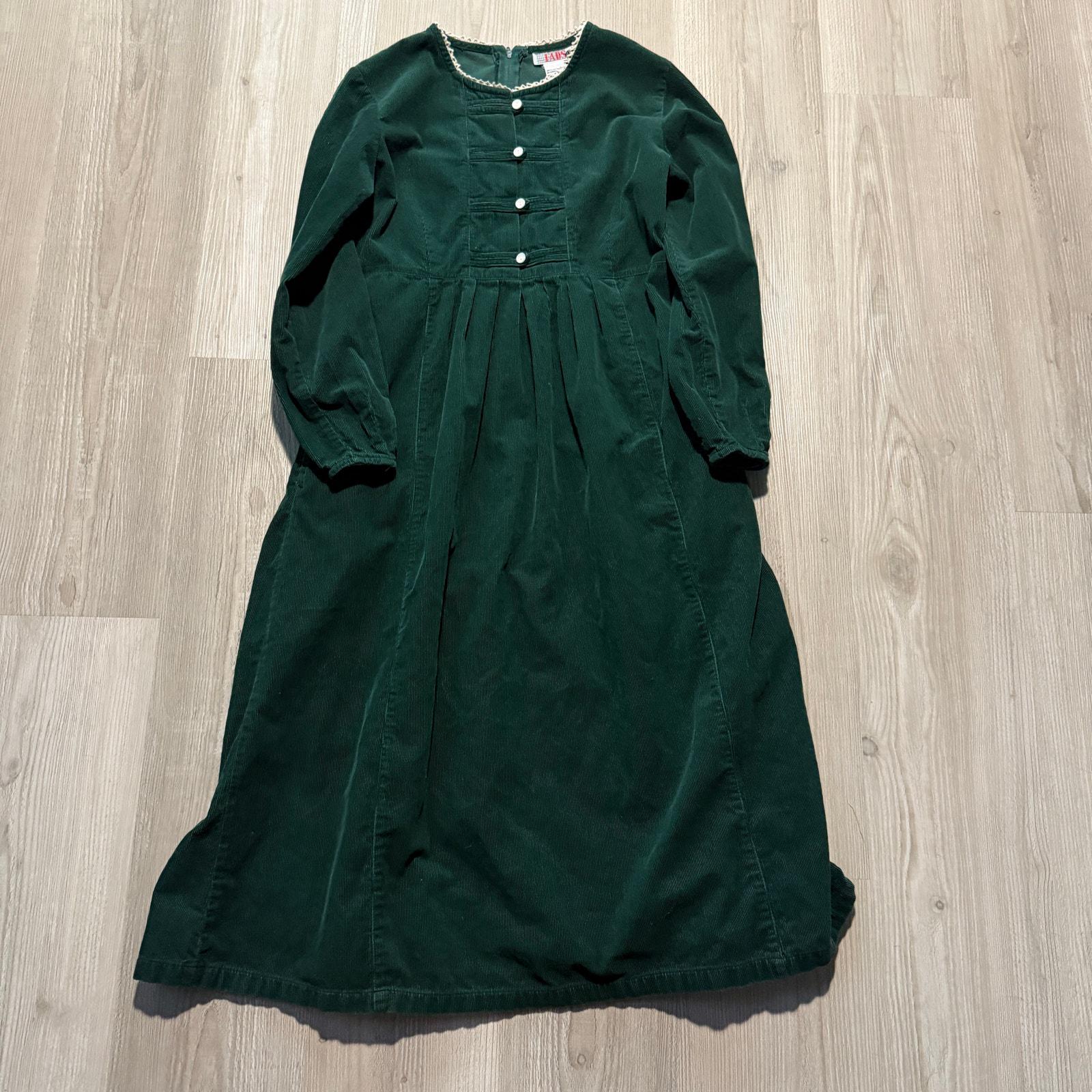 slim fit dress slacks Esme Bottle Green Corduroy Midi Dress – Finery London main image 1