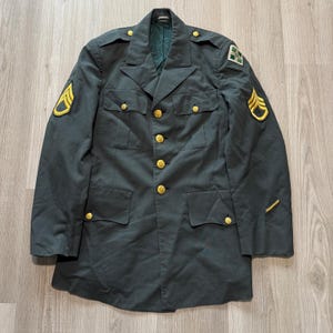 Army Green Blazer - Etsy