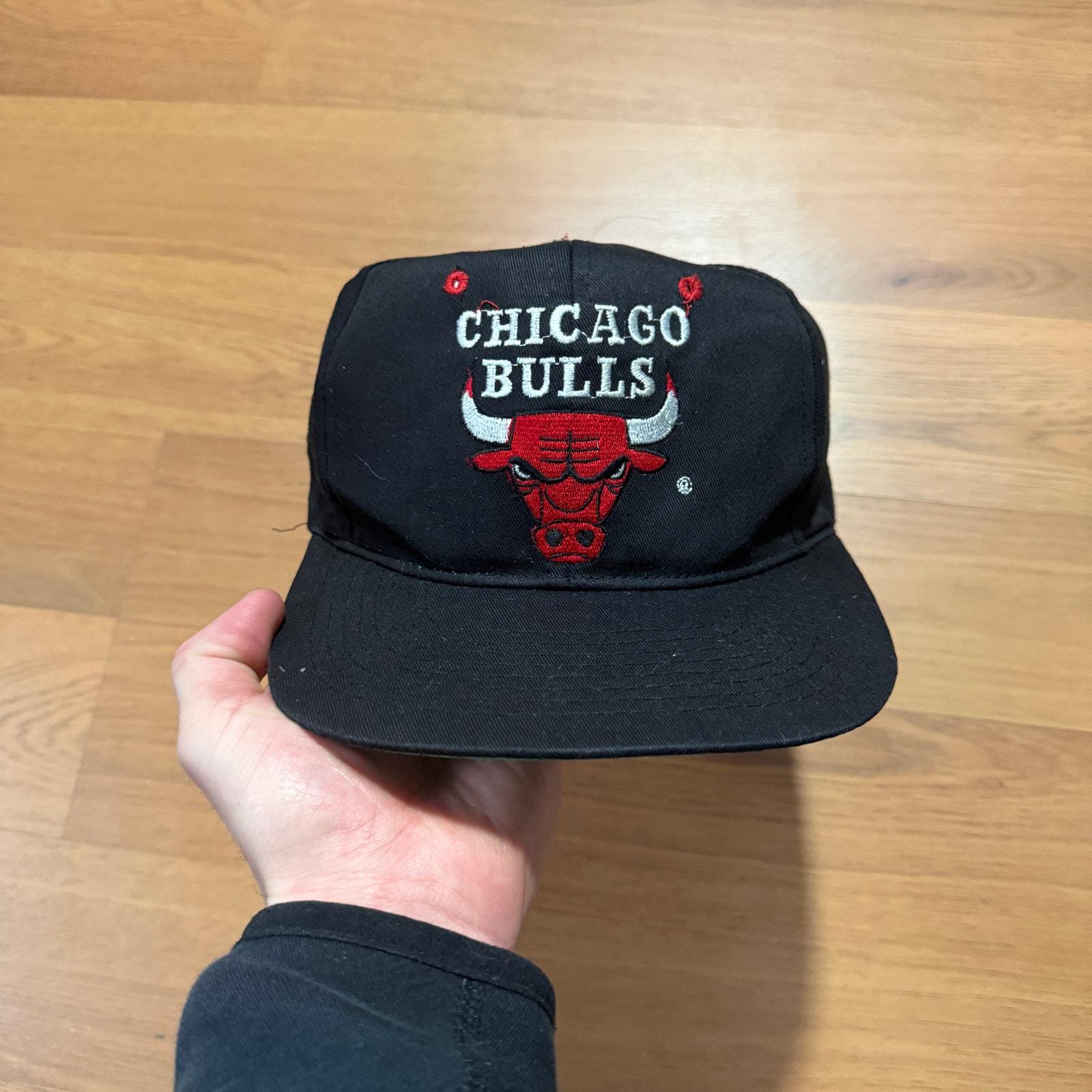 Vintage 90's Chicago Bulls Michael Jordan Black Red Basketball