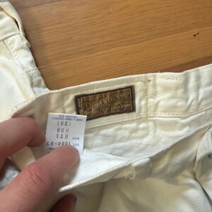 Lot of 2 Women's Vintage 1970's Edwin White Cutoff Denim Jean Shorts Jorts Sz 26 image 2