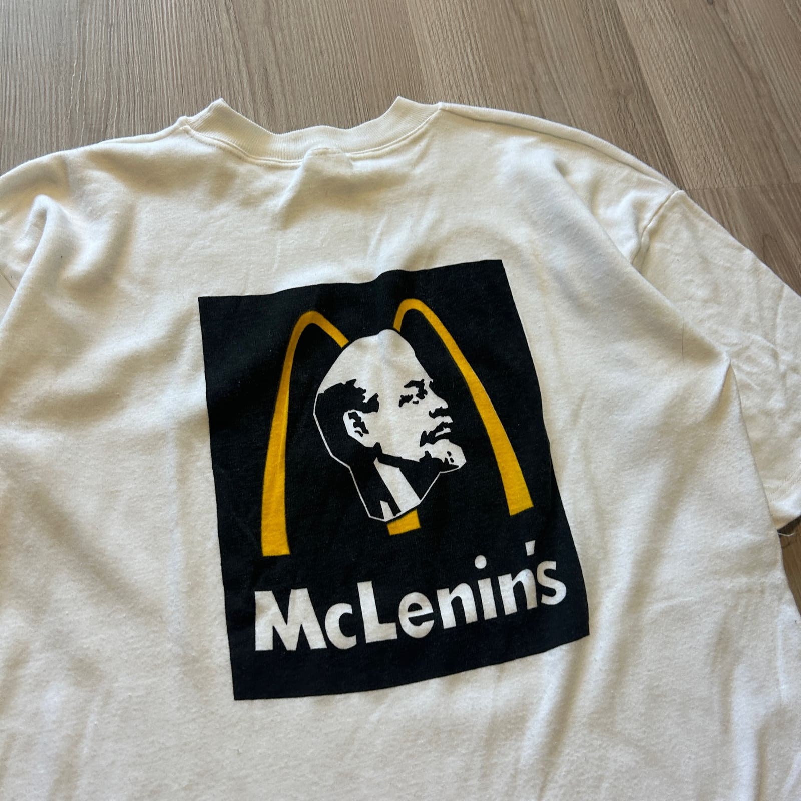 Vintage 90's Mclenin's Mcdonalds Soviet Union Vladimir Parody Tee