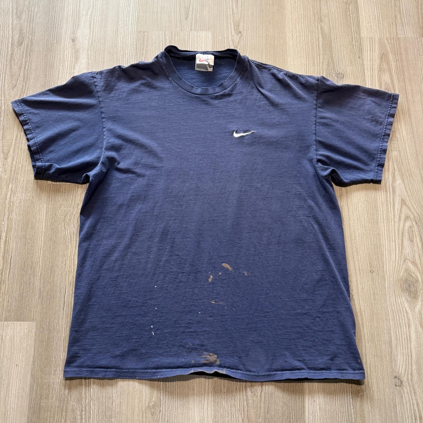Vintage]90 Nike Fade DarkBlue shirts 【公式通販】