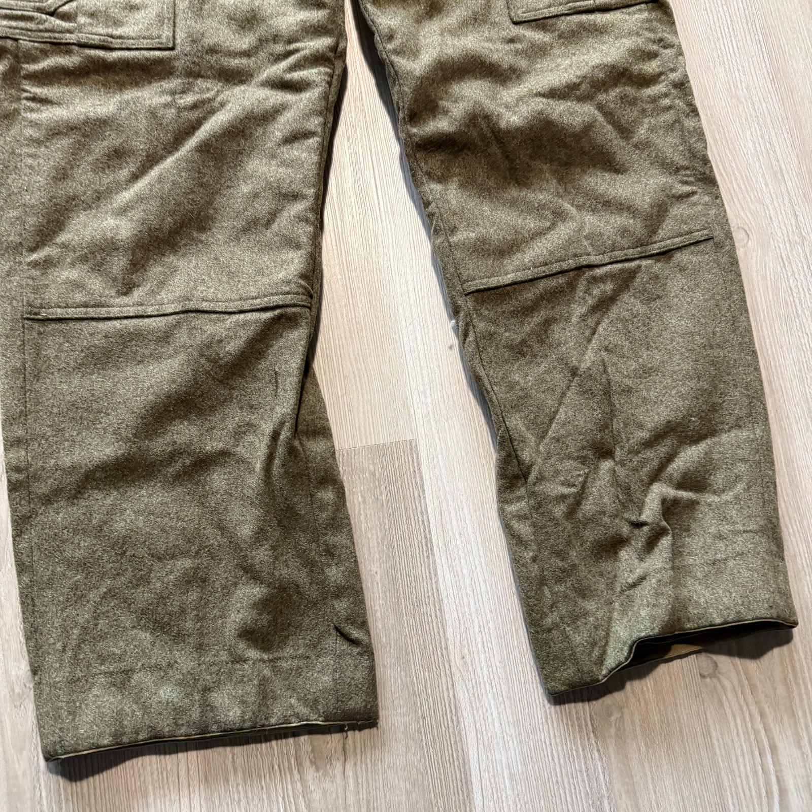 Vintage 1960's German Military Issue Wool Trousers Bulag