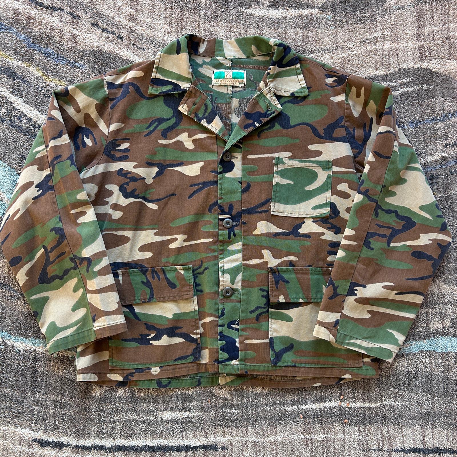 Chemise Camouflage Vintage Mossy Oak – Homme Taille M – Manches Longues – Années 2000