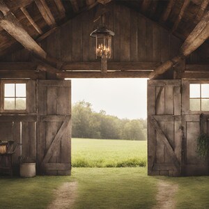 Barn Digital Backdrop: Rustic Farmhouse Decor Instant Download for DIY ...