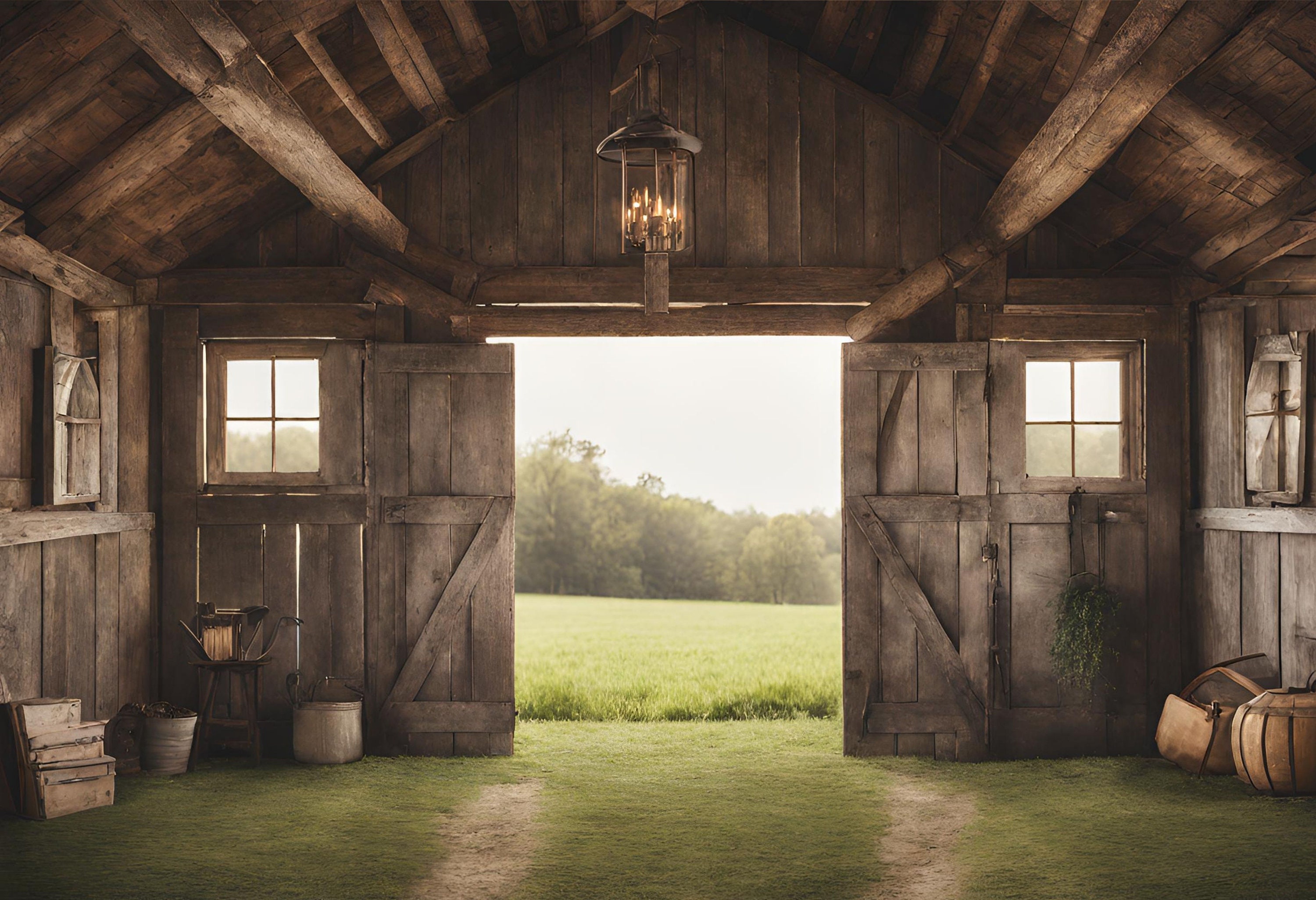 Barn Digital Backdrop Rustic Farmhouse Decor Instant Download for DIY