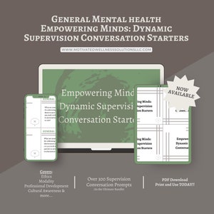 General Social Work - Empowering Minds: Dynamic Supervision Conversation Starters