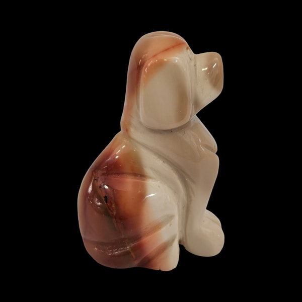 Mookaite Jasper Dog 2 inch - Hand Carved Gemstone Sculpture