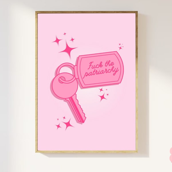 Fuck the Patriarchy |  All Too Well Poster | RED TV Digital Download| Feminist Print | Swiftie Poster | Swiftie Decor | Preppy Wall Art |