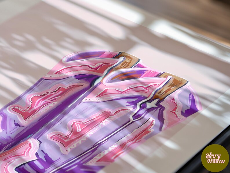 May include: A close-up of a purple and pink patterned fabric with a white background. The fabric has a geometric design with a swirling pattern.