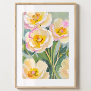 Green Buttercup Flower Print - Flower Poster - Buttercup Art - Gloss or Matte - A5,A4,A3 or Digital Download
